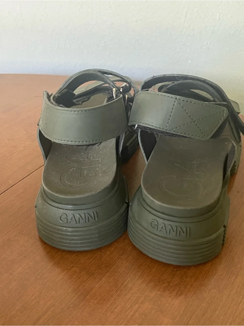 Ganni sandals muted